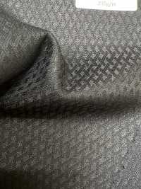 SK6511-BK Patrón de rombos negros elástico de seda y lana fabricado en Japón[Textil] HOSOI SYOJI Más fotos
