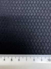 SK6511-BK Patrón de rombos negros elástico de seda y lana fabricado en Japón[Textil] HOSOI SYOJI Más fotos