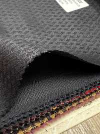 SK6511-NV Hecho en Japón, seda y lana elástica azul marino con patrón de rombos[Textil] HOSOI SYOJI Más fotos