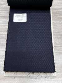 SK6511-NV Hecho en Japón, seda y lana elástica azul marino con patrón de rombos[Textil] HOSOI SYOJI Más fotos