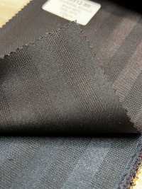 SK6512-BR Tejido elástico de seda y lana, fabricado en Japón, con rayas marrones[Textil] HOSOI SYOJI Más fotos
