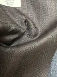 SK6512-BR Tejido elástico de seda y lana, fabricado en Japón, con rayas marrones[Textil] HOSOI SYOJI Más fotos