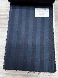 SK6512-GR Tejido elástico de seda y lana, fabricado en Japón, con rayas marrones[Textil] HOSOI SYOJI Más fotos