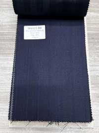 SK6521-NV Tejido elástico de seda y lana, fabricado en Japón, con rayas marrones[Textil] HOSOI SYOJI Más fotos