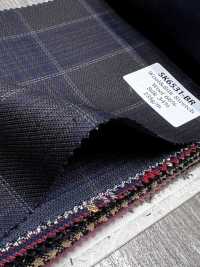 SK6531-BR Cuadro marrón elástico de seda y lana hecho en Japón[Textil] HOSOI SYOJI Más fotos