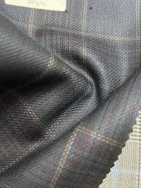 SK6531-GR Hecho en Japón, cuadros verdes elásticos de seda y lana[Textil] HOSOI SYOJI Más fotos