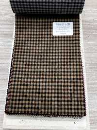 MH6511-CB Estambre de lana y mohair fabricado en Japón, estilo Tonic estándar, cuadros marrón camello[Textil] HOSOI SYOJI Más fotos