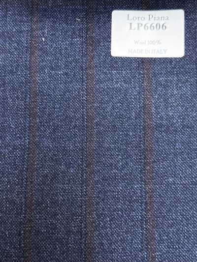 LP6606 Loro Piana Azul Marino × Raya Roja