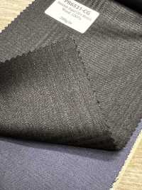 PR6531-CG Estándar doméstico Premium Super120's de un solo hilo, elástico, a rayas, gris carbón pana[Textil] HOSOI SYOJI Más fotos