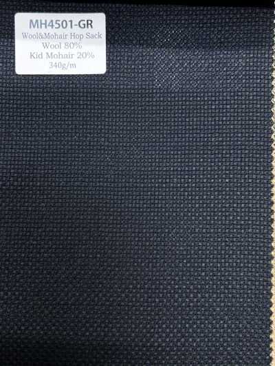 MH4501-GR Mohair Hopsack verde de fabricación japonesa estándar