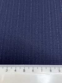 4ML4423 26AW THE CITY Sarga con rayas azul marino[Textil] Fábricas De Lana Miyuki Más fotos
