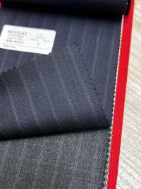 4ML4434 26AW THE CITY Sarga con rayas azul marino[Textil] Fábricas De Lana Miyuki Más fotos