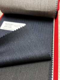 4MR4660 26AW Super100's × CASHIMERE rayas azul marino[Textil] Fábricas De Lana Miyuki Más fotos