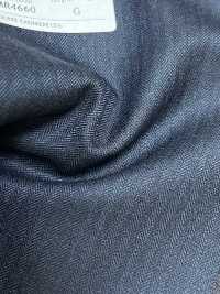 4MR4660 26AW Super100's × CASHIMERE rayas azul marino[Textil] Fábricas De Lana Miyuki Más fotos