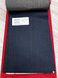 4MR4660 26AW Super100's × CASHIMERE rayas azul marino[Textil] Fábricas De Lana Miyuki Más fotos