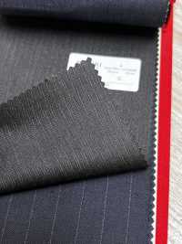 4MR4671 26AW Super100's × cachemira marrón oscuro a rayas[Textil] Fábricas De Lana Miyuki Más fotos