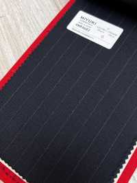 4MR4682 26AW Super100's × CASHIMERE rayas azul marino[Textil] Fábricas De Lana Miyuki Más fotos
