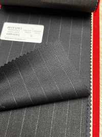 4MR4682 26AW Super100's × CASHIMERE rayas azul marino[Textil] Fábricas De Lana Miyuki Más fotos