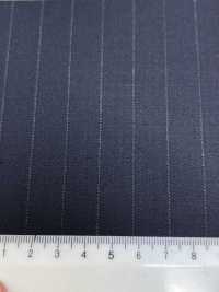 4MR4682 26AW Super100's × CASHIMERE rayas azul marino[Textil] Fábricas De Lana Miyuki Más fotos