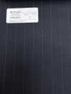 4MR4682 26AW Super100's × CASHIMERE rayas azul marino