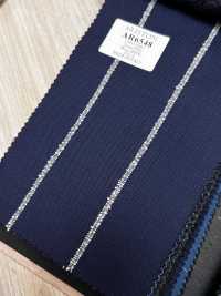 AR6548 ARISTON Super130's azul marino × raya blanca[Textil] HOSOI SYOJI Más fotos