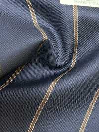 AR6551 ARISTON Super 130's Rayas azul marino × marrón[Textil] HOSOI SYOJI Más fotos