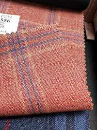 AR6556 ARISTON Super130's cuadro naranja[Textil] HOSOI SYOJI Más fotos