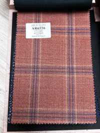 AR6556 ARISTON Super130's cuadro naranja[Textil] HOSOI SYOJI Más fotos