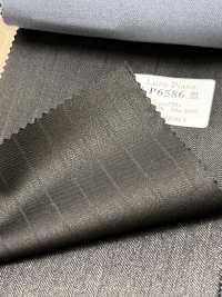LP6586 Loro Piana Super 130's raya negra[Tela] HOSOI SYOJI Más fotos