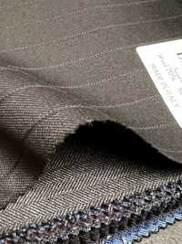 LP6586 Loro Piana Super 130's raya negra[Tela] HOSOI SYOJI Más fotos
