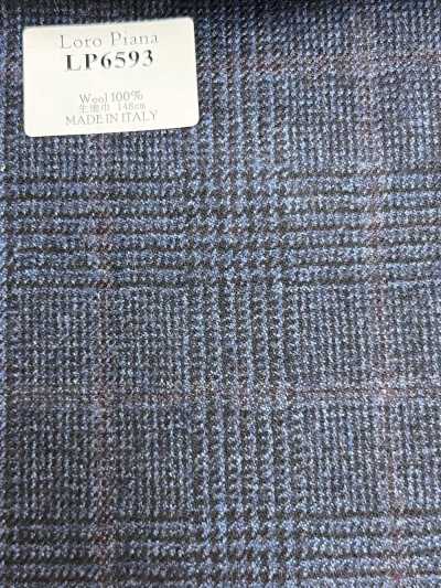 LP6593 Loro Piana cuadro azul marino