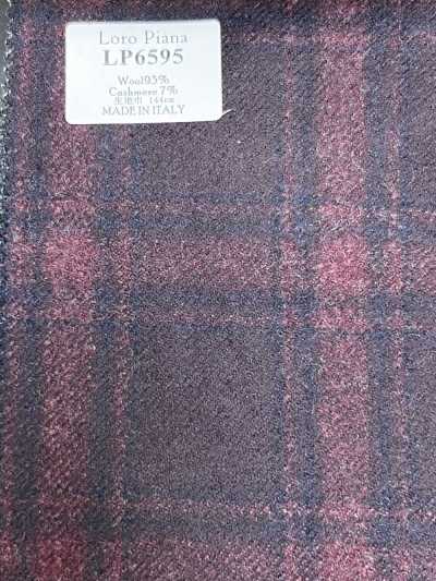 LP6595 Loro Piana Cuadro rojo