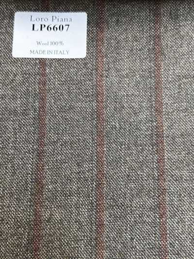 LP6607 Loro Piana Raya marrón y naranja