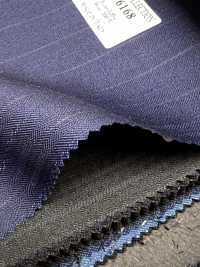 LV6168 LANVIN COLLECTION Super120's raya azul marino[Textil] HOSOI SYOJI Más fotos