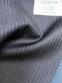 LV6179 LANVIN COLLECTION Super120's raya azul marino oscuro[Textil] HOSOI SYOJI Más fotos