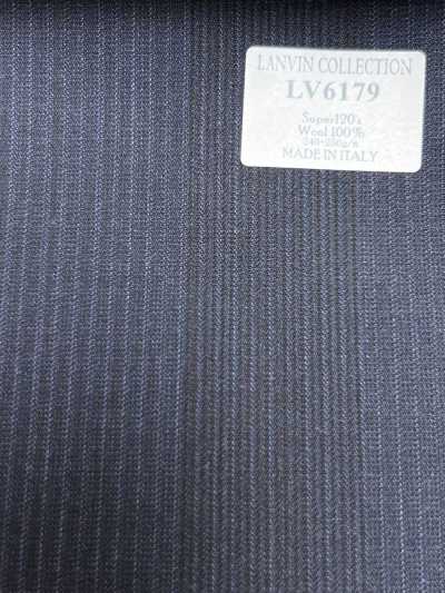 LV6179 LANVIN COLLECTION Super120's raya azul marino oscuro