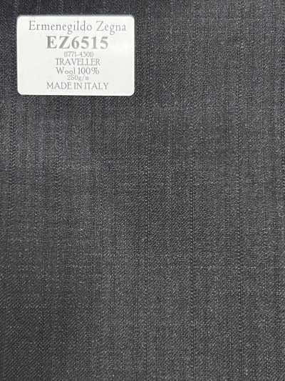 EZ6515 Ermenegildo Zegna TRAVELLER Rayas gris oscuro × azul marino
