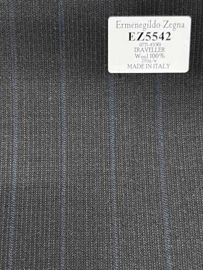 EZ5542 Ermenegildo Zegna TRAVELLER raya gris X celeste