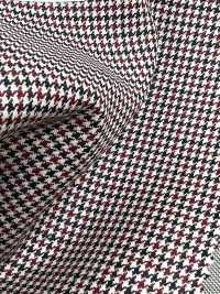 DM6141 DORMEUIL QUEEN Super 100 de pata de gallo negro y rojo[Tela] HOSOI SYOJI Más fotos
