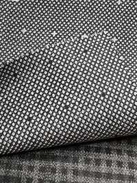 DM6144 DORMEUIL QUEEN Super100's Patrón Sashiko Negro y Blanco[Tela] HOSOI SYOJI Más fotos