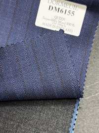 DM6155 DORMEUIL QUEEN Super100's rayas azul marino × marrón[Tela] HOSOI SYOJI Más fotos