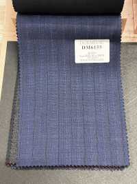 DM6155 DORMEUIL QUEEN Super100's rayas azul marino × marrón[Tela] HOSOI SYOJI Más fotos