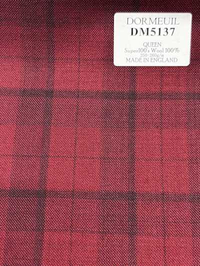 DM5137 DORMEUIL QUEEN Super100's cuadro rojo