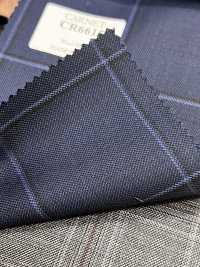 CR6615 CARNET de 3 capas cuadro azul marino[Tela] HOSOI SYOJI Más fotos