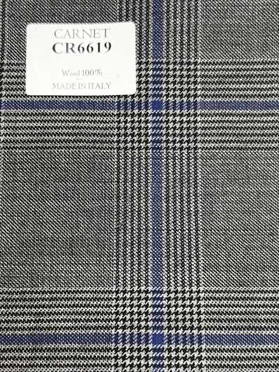 CARNET Cuadros gris y azul