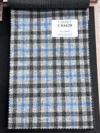 CR6620 CARNET Cuadros gris y azul[Tela] HOSOI SYOJI Más fotos