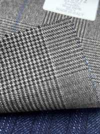 CN5572 CANONICO Super110's Cuadros marrones y azules[Textil] HOSOI SYOJI Más fotos