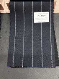 ZA4650 Lana virgen peinada azul marino × rayas blancas[Textil] HOSOI SYOJI Más fotos