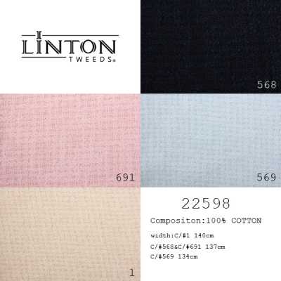22598 Linton Tweed, fabricado en Inglaterra, tejido exterior
