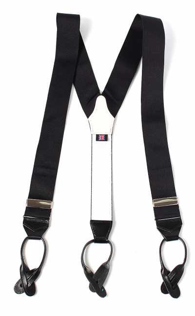 AT-40BB Tirantes Albert Thurston negros 40 mm rígidos (cinta)